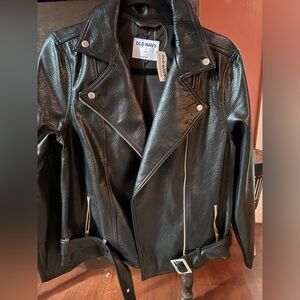 Old Navy FAUX Leather Biker Jacket